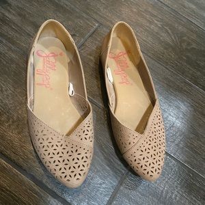 Jelly pop Tan Suede Ballet Flat